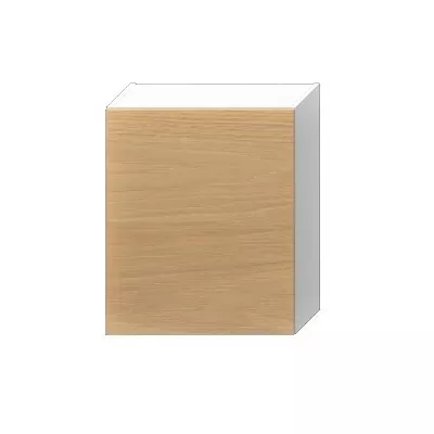 Felső szekrény ADAMA csepegtetővel - szélesség 60 cm, hickory natúr / fehér