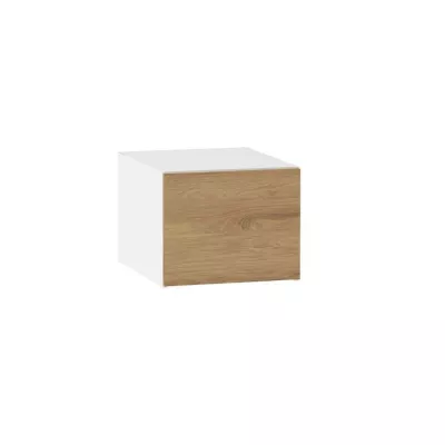 ADAMA konyhai faliszekrény - szélesség 45 cm, natúr hickory / fehér