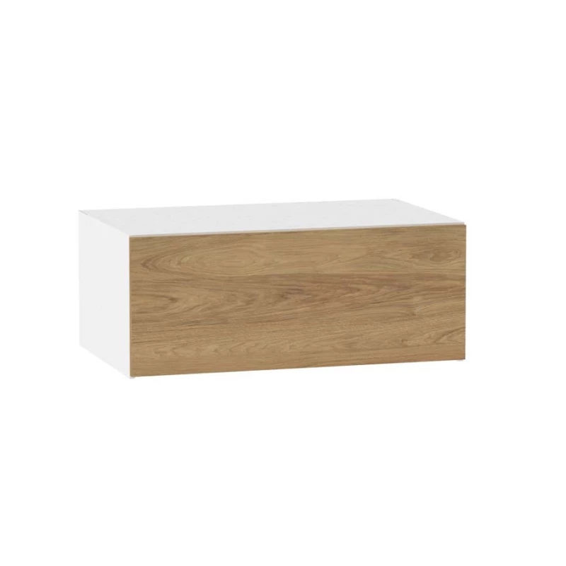 ADAMA konyhai faliszekrény - szélesség 90 cm, natúr hickory / fehér