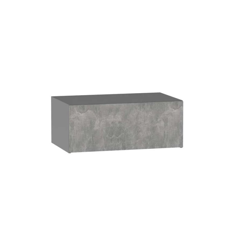 ADAMA konyhai faliszekrény - szélesség 90 cm, világos beton műhely / szürke