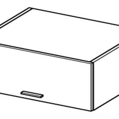 ADAMA konyhai faliszekrény - szélesség 90 cm, fényes fehér / fehér