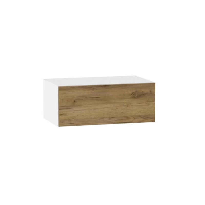 ADAMA konyhai faliszekrény - szélesség 90 cm, artisan tölgyfa arany / fehér