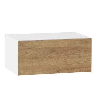 ADAMA konyhai faliszekrény - szélesség 80 cm, natúr hickory / fehér