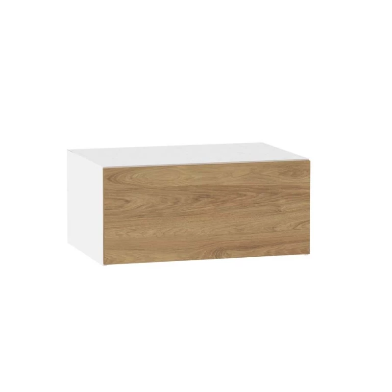 ADAMA konyhai faliszekrény - szélesség 80 cm, natúr hickory / fehér