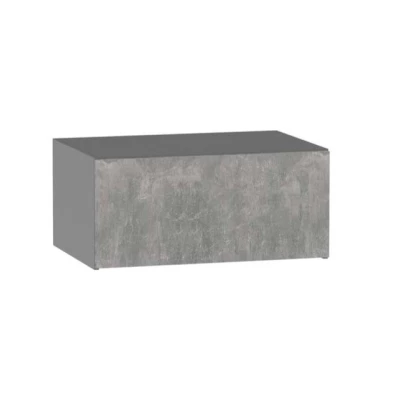 ADAMA konyhai faliszekrény - szélesség 80 cm, világos beton műhely / szürke