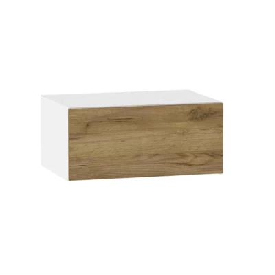 ADAMA konyhai faliszekrény - szélesség 80 cm, artisan tölgyfa arany / fehér