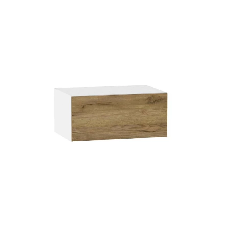 ADAMA konyhai faliszekrény - szélesség 80 cm, artisan tölgyfa arany / fehér