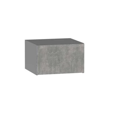 ADAMA konyhai faliszekrény - szélesség 60 cm, világos beton műhely / szürke