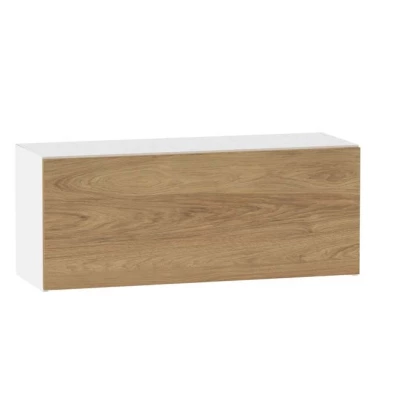 ADAMA fali konyhaszekrény - szélesség 90 cm, natúr hickory / fehér