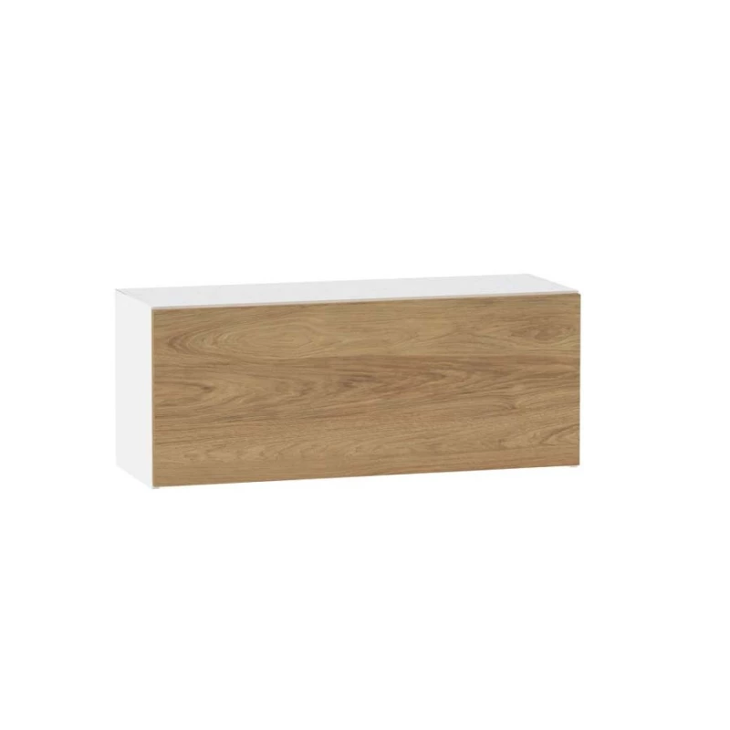 ADAMA fali konyhaszekrény - szélesség 90 cm, natúr hickory / fehér