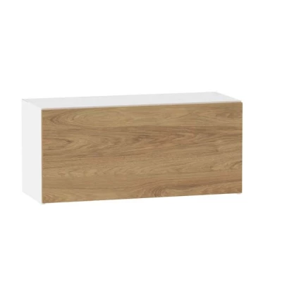 ADAMA fali konyhaszekrény - szélesség 80 cm, natúr hickory / fehér