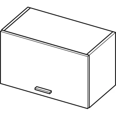 ADAMA fali konyhaszekrény - szélesség 60 cm, fényes fehér / fehér