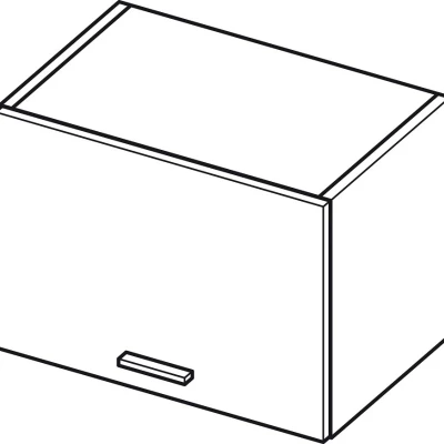 ADAMA fali konyhaszekrény - szélesség 50 cm, világos műbeton / szürke