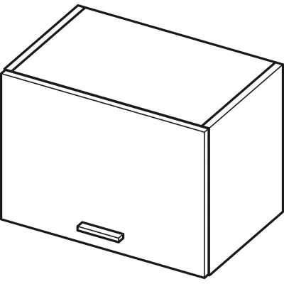 ADAMA fali konyhaszekrény - szélesség 50 cm, világos műbeton / szürke