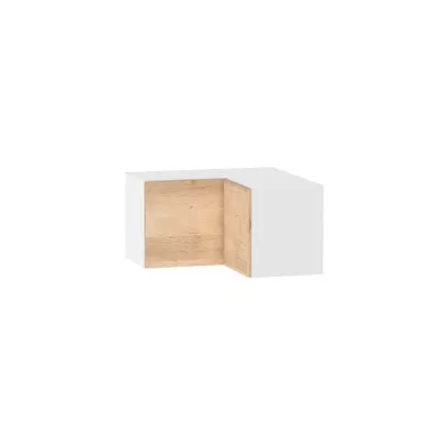Felső sarokszekrény ADAMA - szélesség 65 cm, artisan bükk / fehér