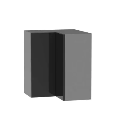 Konyhai sarokszekrény ADAMA - szélesség 60 cm, fekete / szürke