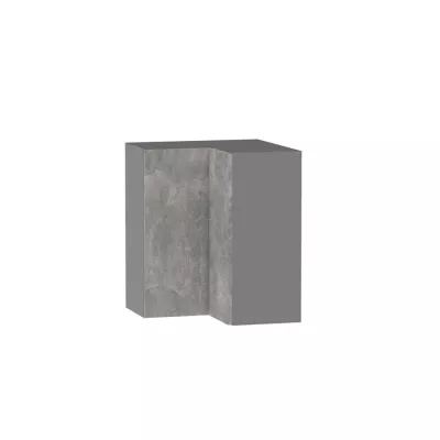 ADAMA konyhai sarokszekrény - szélesség 60 cm, világos műbeton / szürke