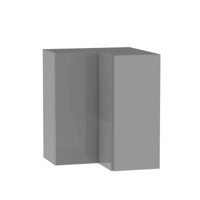 Konyhai sarokszekrény ADAMA - szélesség 60 cm, fényes szürke / szürke