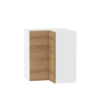 Konyhai sarokszekrény ADAMA - szélesség 60 cm, hickory natúr / fehér
