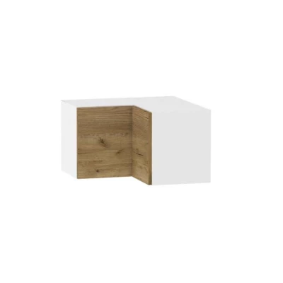 Felső sarokszekrény ADAMA - szélesség 60 cm, artisan tölgyfa arany / fehér