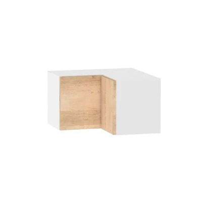 Felső sarokszekrény ADAMA - szélesség 60 cm, artisan bükk / fehér