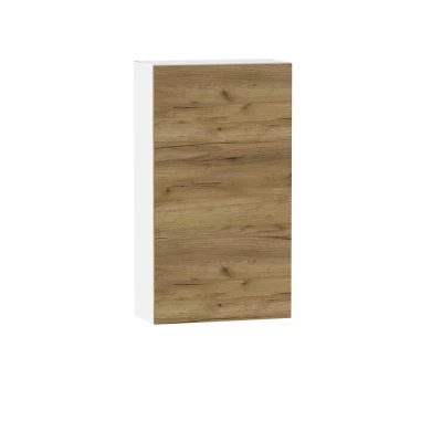 ADAMA konyhaszekrény polccal - szélesség 60 cm, artisan tölgyfa arany / fehér