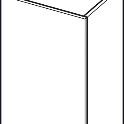 Felső konyhaszekrény ADAMA - szélesség 45 cm, fényes fehér / fehér