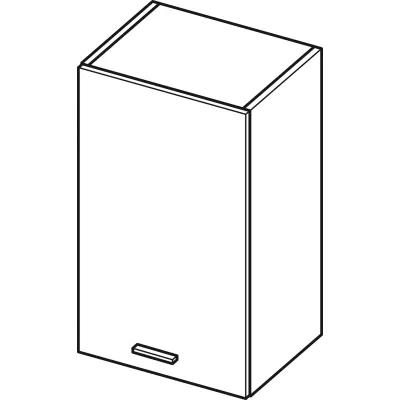 Felső konyhaszekrény ADAMA - szélesség 45 cm, fényes fehér / fehér