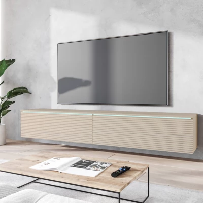 TV állvány CERIEE 180 - gaja tölgy / gaja tölgy lécek