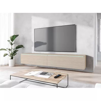 TV állvány CERIEE 180 - gaja tölgy / gaja tölgy lécek