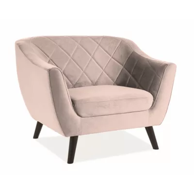 Skandináv fotel FLORIKA - bézs / wenge