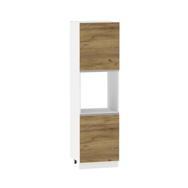 Konyhaszekrény beépített sütőhöz ADAMA - szélesség 60 cm, artisan tölgy arany / fehér, lábak 15 cm