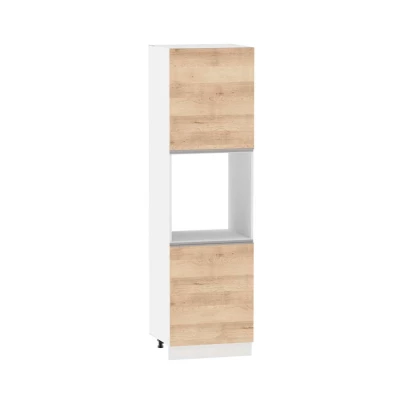 Konyhaszekrény beépített sütőhöz ADAMA - szélesség 60 cm, artisan bükk / fehér, lábak 15 cm