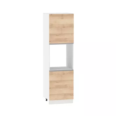Konyhaszekrény beépített sütőhöz ADAMA - szélesség 60 cm, artisan bükk / fehér, lábak 15 cm