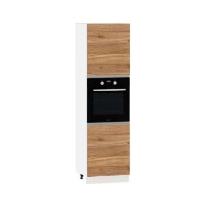 Konyhaszekrény beépített sütőhöz ADAMA - szélesség 60 cm, fényes szürke/szürke, lábak 10 cm