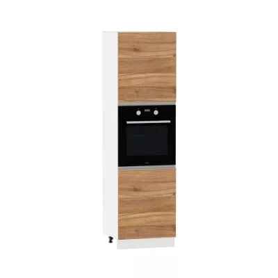 Konyhaszekrény beépített sütőhöz ADAMA - szélesség 60 cm, fényes szürke/szürke, lábak 10 cm