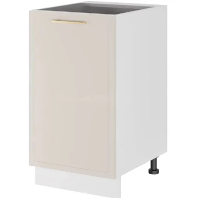 Alsószekrény polccal ARACY - szélesség 45 cm, fehér, lábak 15 cm