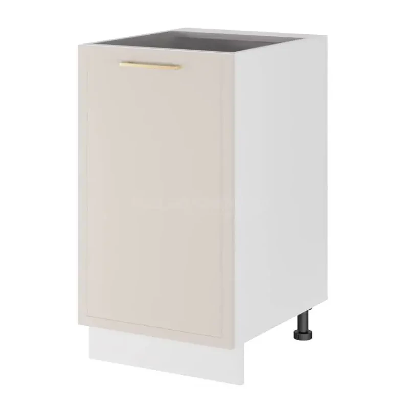 Alsószekrény polccal ARACY - szélesség 45 cm, fehér, lábak 15 cm