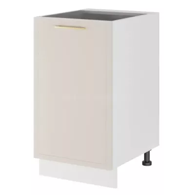 Alsószekrény polccal ARACY - szélesség 45 cm, fehér, lábak 15 cm