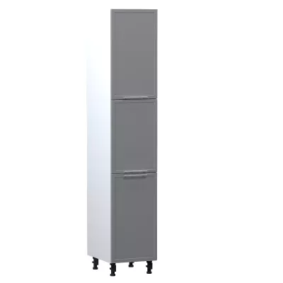 Élelmiszerszekrény ARACY - szélesség 40 cm, szürke / fehér, lábak 10 cm