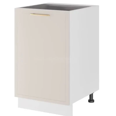 Alsó konyhaszekrény ARACY - szélesség 50 cm, fehér, lábak 10 cm