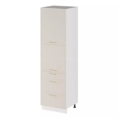 ARACY kombinált élelmiszerszekrény - szélesség 60 cm, fehér, lábak 10 cm