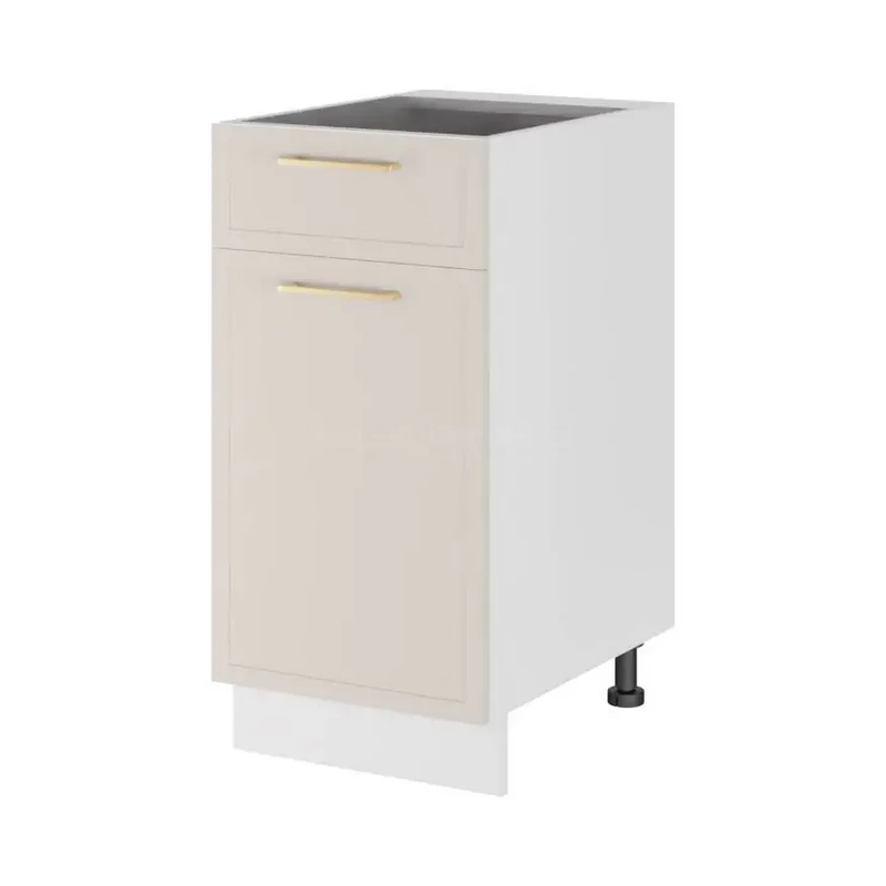 Kombinált alsószekrény ARACY - szélesség 40 cm, fehér, lábak 10 cm