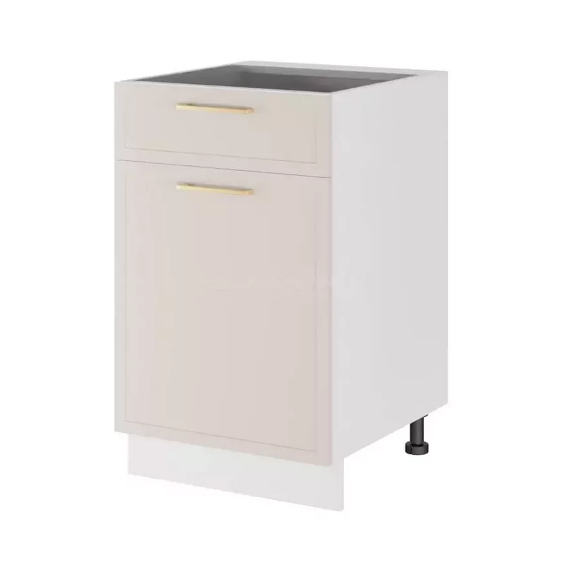 Kombinált alsószekrény ARACY - szélesség 50 cm, fehér, lábak 15 cm