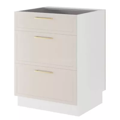 ARACY fiókos szigetszekrény - szélesség 60 cm, fehér, lábak 15 cm