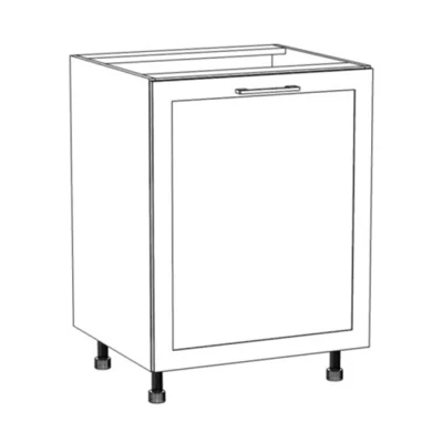 ARACY szigetszekrény - szélesség 60 cm, fehér, lábak 10 cm