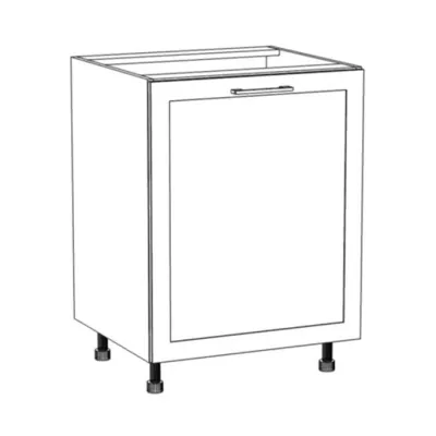 ARACY szigetszekrény - szélesség 60 cm, fehér, lábak 10 cm