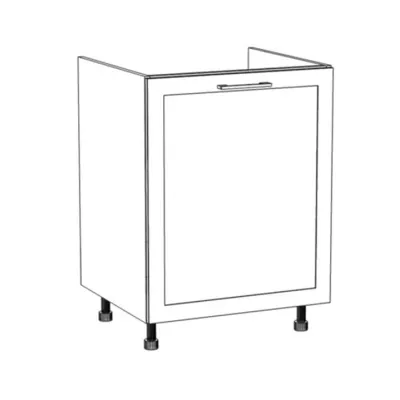 ARACY mosdószekrény - szélesség 60 cm, fehér, lábak 10 cm