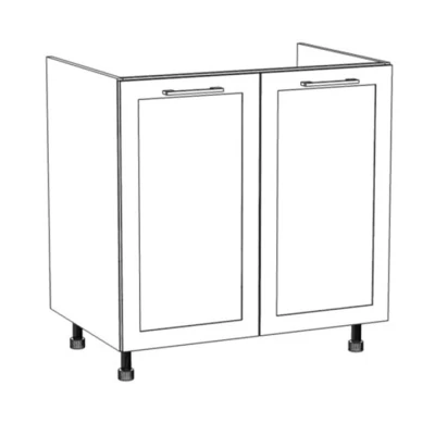 ARACY mosdószekrény - szélesség 80 cm, fehér, lábak 10 cm