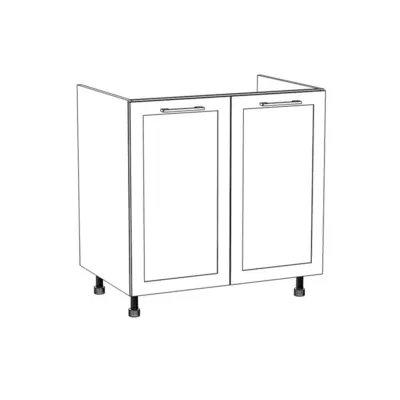 ARACY mosdószekrény - szélesség 80 cm, fehér, lábak 10 cm